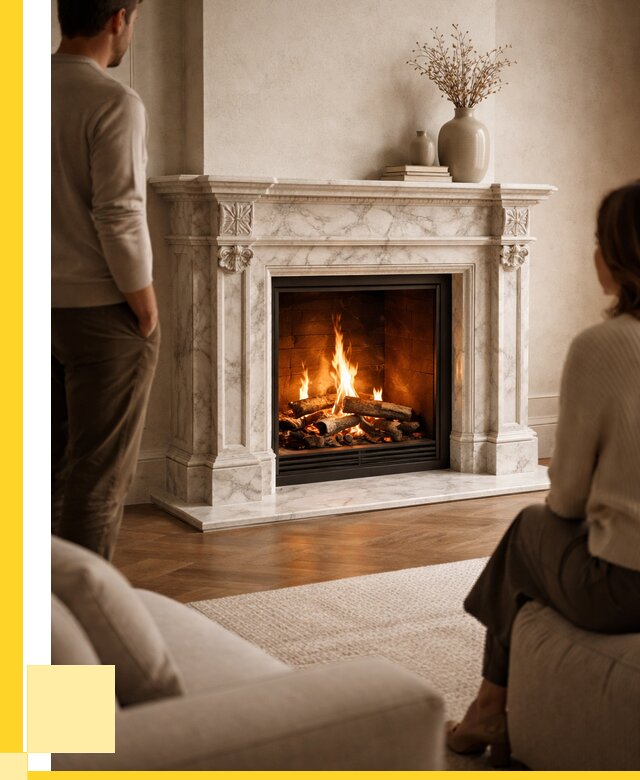 Мраморные камины под ключ в Рославле от 256900 р. | ЭриданРлв