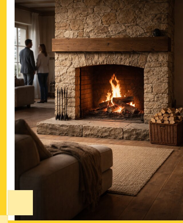 Открытые камины под ключ в Рославле от 154140 р. ЭриданРлв