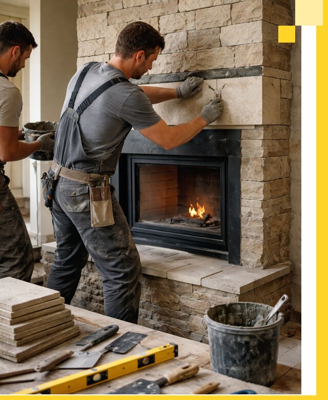 Проектирование и установка открытых каминов в Рославле