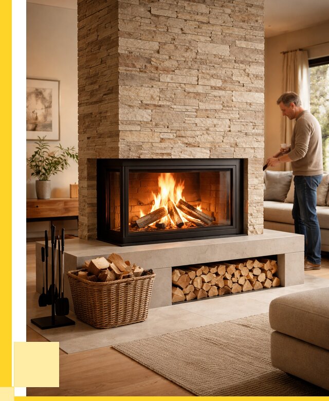 Дровяной камин под ключ в Рославле от 205520 р. | ЭриданРлв