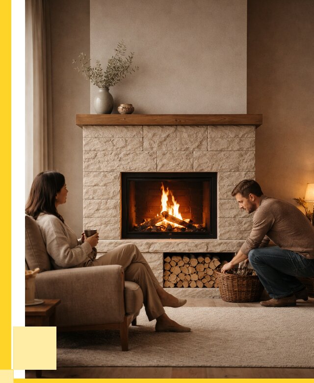 Камины для дома в Рославле под ключ от 154140 р. | ЭриданРлв