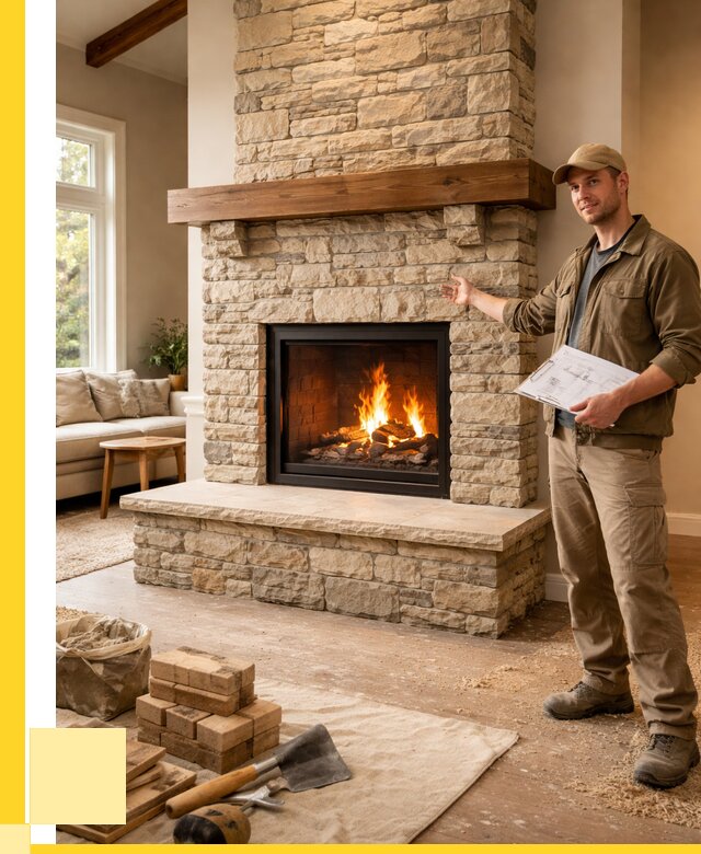 Камины под ключ в Рославле от 184968 р. | ЭриданРлв — установка