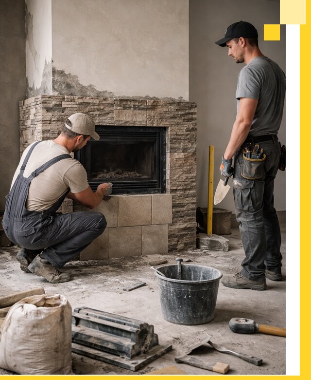 Камины под ключ в Рославле: проект, изготовление и монтаж