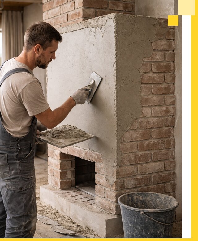 Отделка печей и облицовка каминов в Рославле под ключ