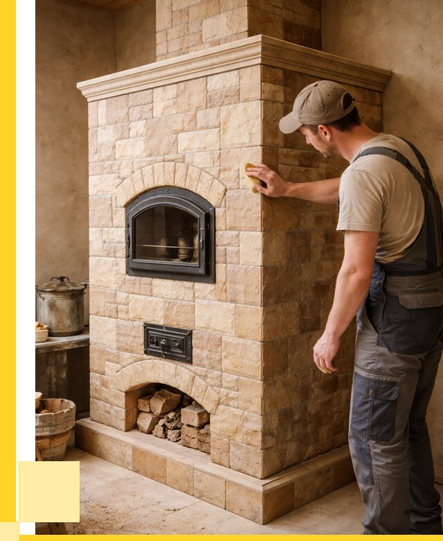 Облицовка печей в Рославле от 4624 р. под ключ | ЭриданРлв