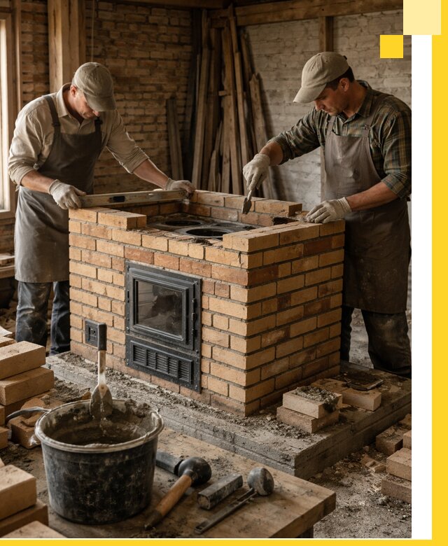 Изготовление и установка варочных печей под ключ в Рославле