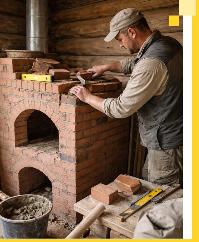 Изготовление и установка русских печей в Рославле под ключ