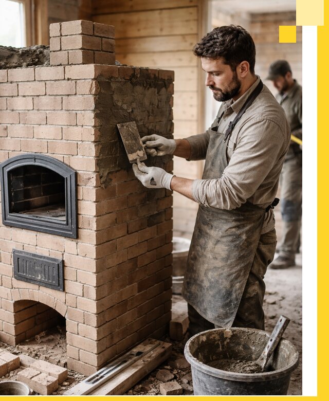 Изготовление и установка печей-шведок под ключ в Рославле