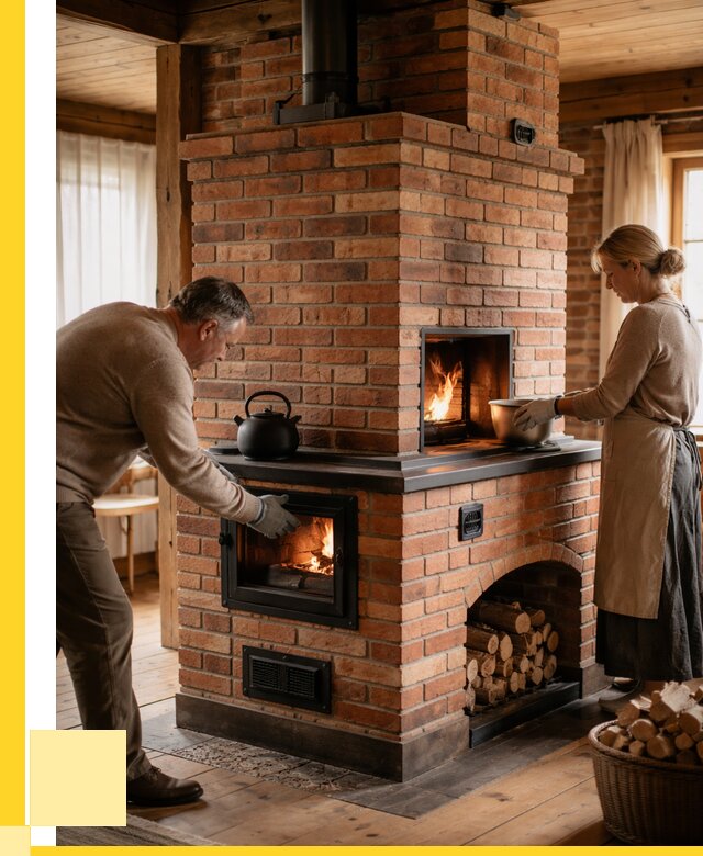 Печи для загородного дома под ключ в Рославле от 82208 р. | ЭриданРлв