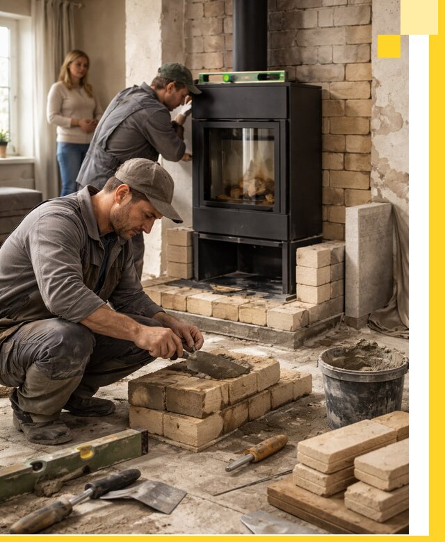 Печи и камины под ключ: проект, установка в Рославле