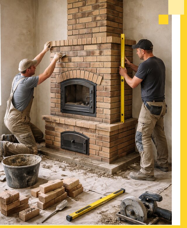 Продажа и установка печей и каминов для дома под ключ в Рославле