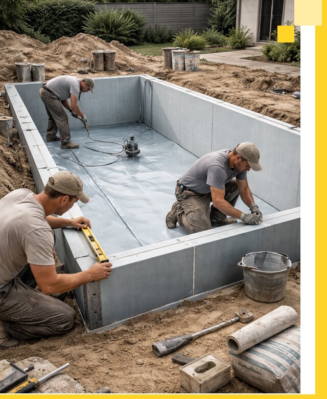 Профессиональный монтаж бассейнов под ключ в Рославле с гарантией