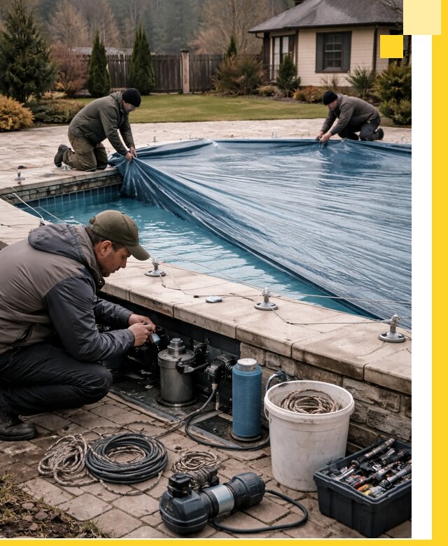 Консервация бассейнов в Рославле: подготовка к длительному хранению