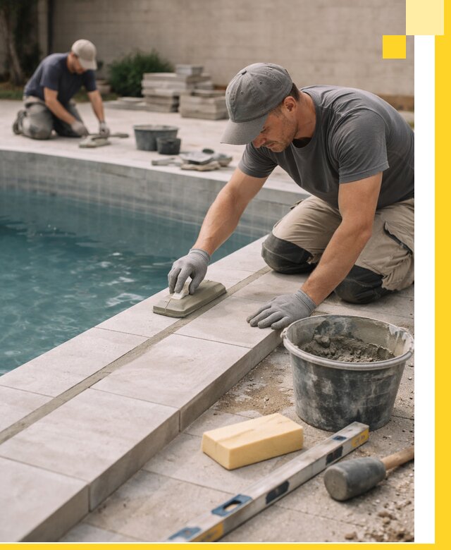 Отделка бассейнов в Рославле: декоративная отделка и гидроизоляция