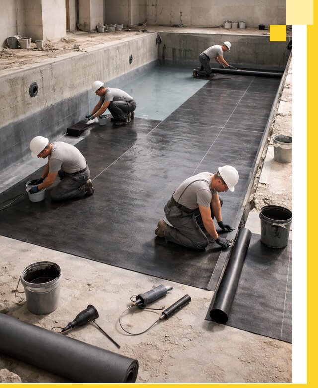 Профессиональная гидроизоляция бассейнов и чаш в Рославле под ключ