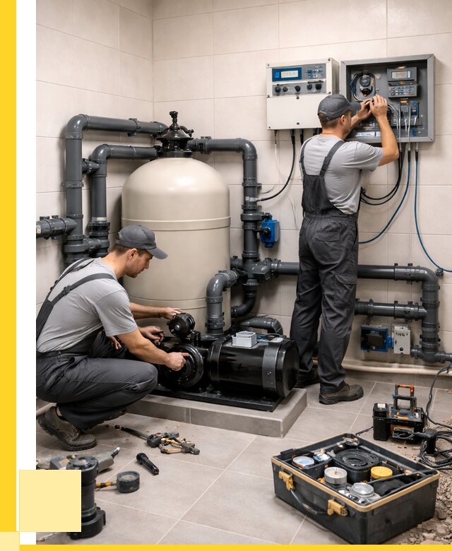 Монтаж оборудования для бассейнов в Рославле от 41104 р. | ЭриданРлв