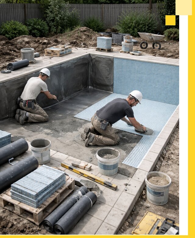 Проектирование и строительство стационарных бассейнов в Рославле