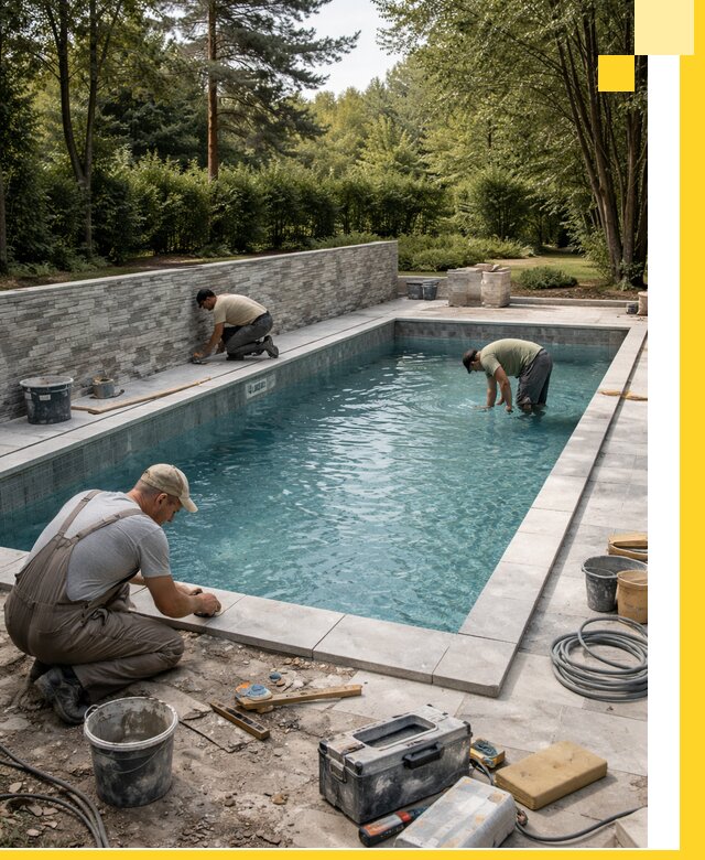 Проектирование и строительство частных бассейнов в Рославле