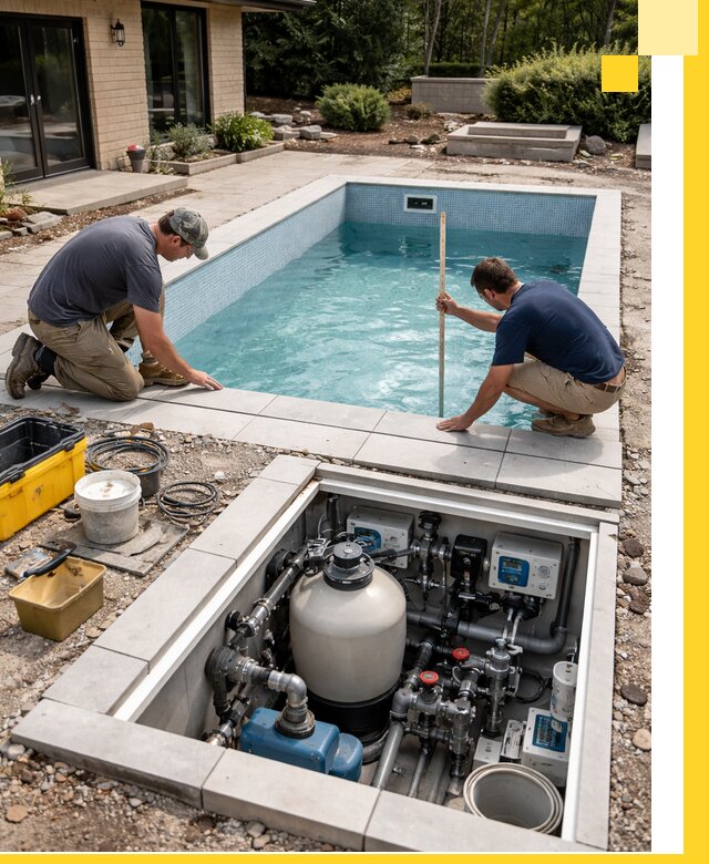 Строительство качественных домашних бассейнов под ключ в Рославле