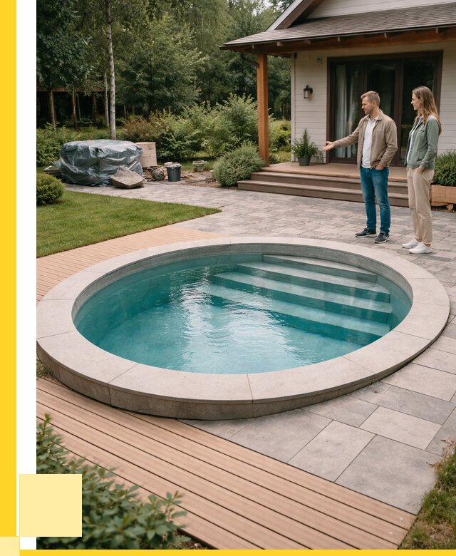 Бассейн на даче под ключ в Рославле от 205520 р., ЭриданРлв