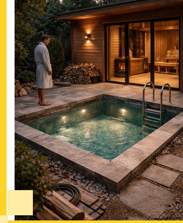 Бани с бассейном под ключ в Рославле от 97622 р. | ЭриданРлв