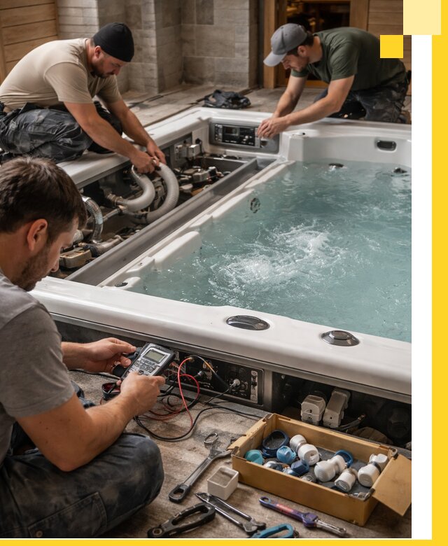 Гидромассажные бассейны под ключ в Рославле, дизайн и монтаж