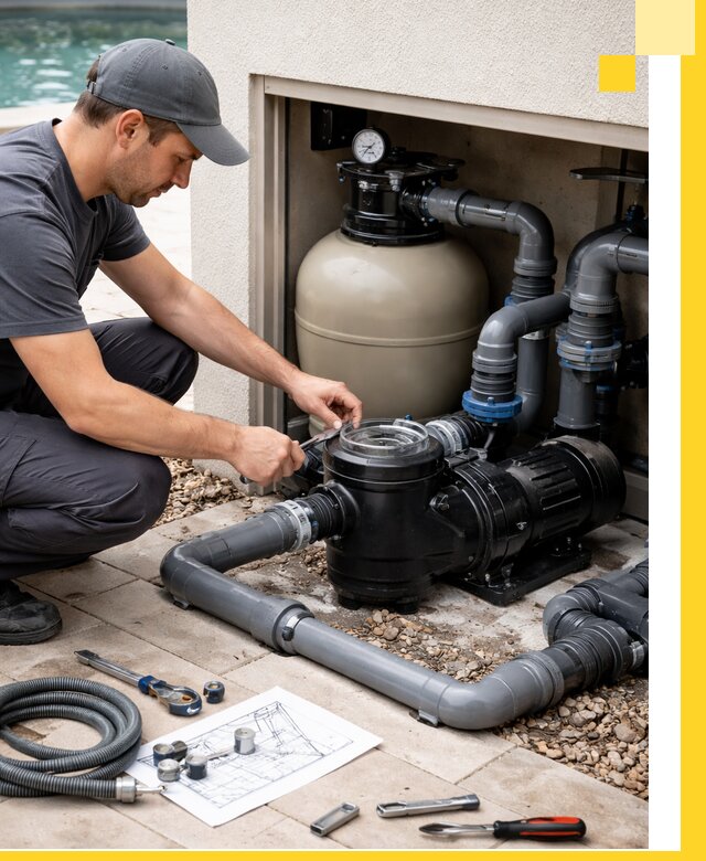 Поставка, монтаж и сервис насосов для бассейнов в Рославле