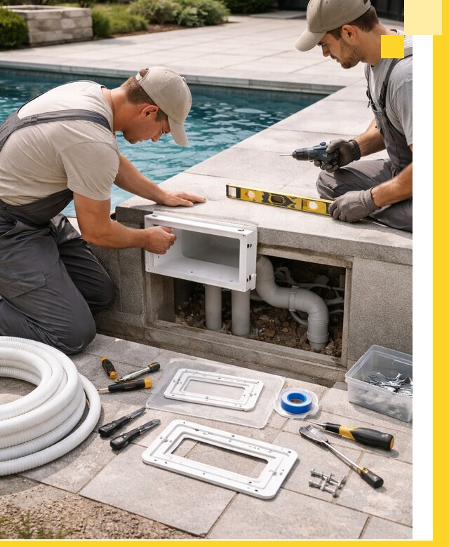 Поставка и установка скиммеров для бассейнов в Рославле