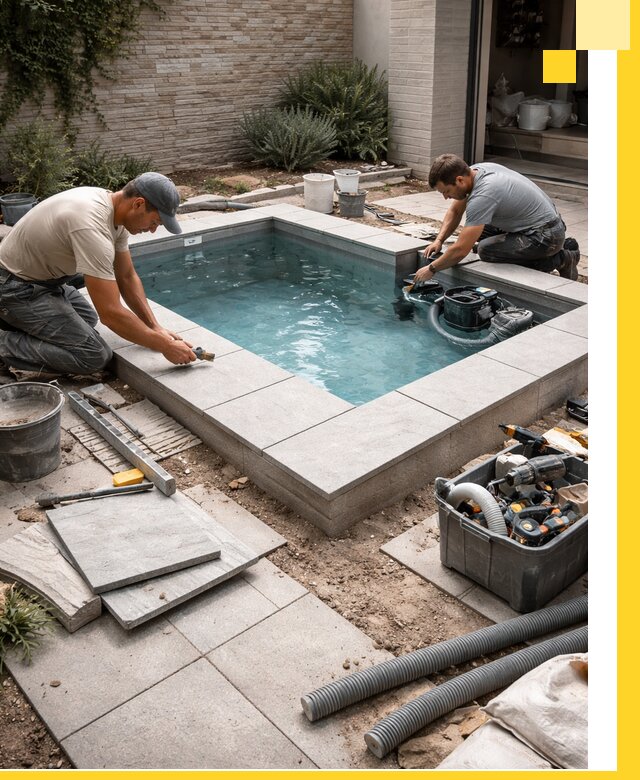 Мини бассейны под ключ в Рославле, дизайн и установка