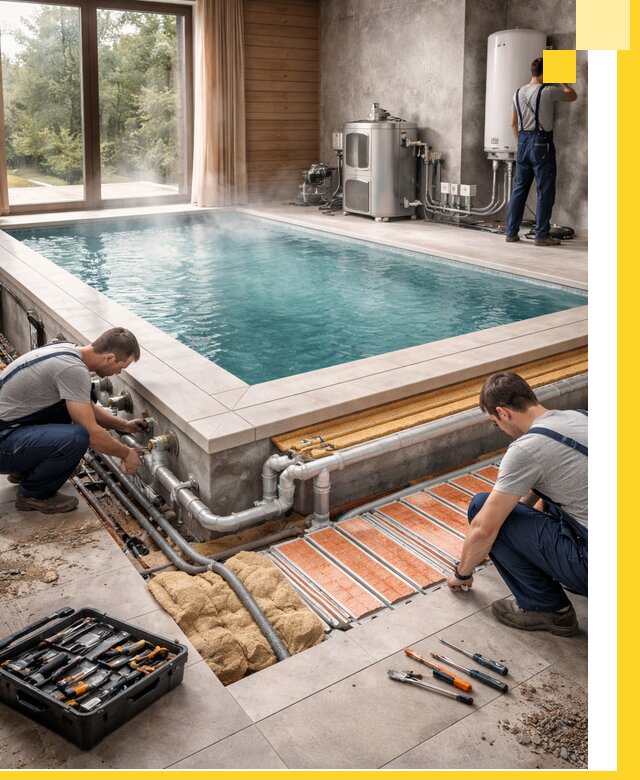 Проектирование и строительство тёплых бассейнов в Рославле