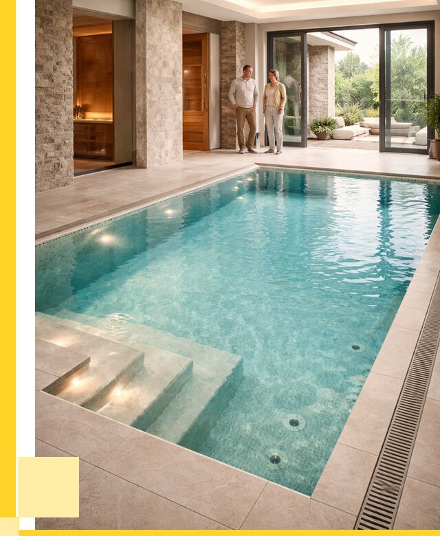 Бассейн во дворе в Рославле: проект, отделка от 1233120 р. | ЭриданРлв