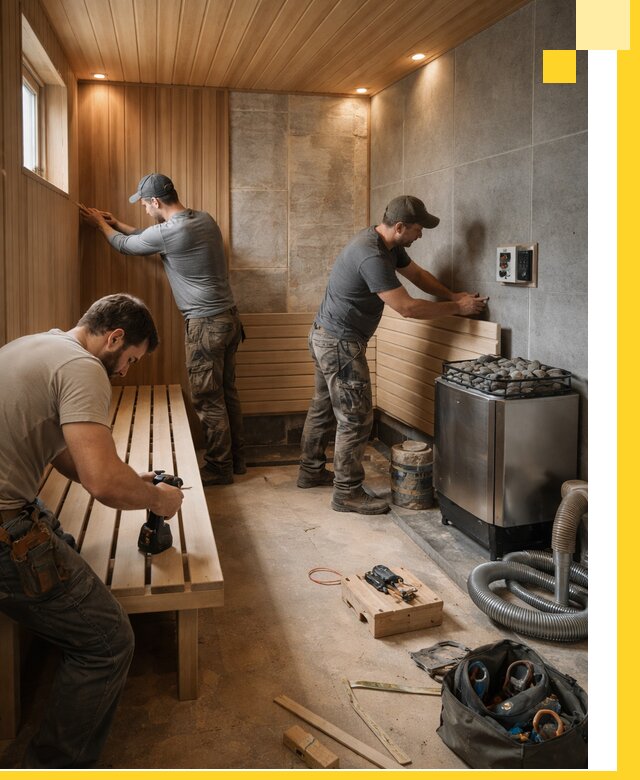 Сауны под ключ в Рославле, проектирование, строительство, отделка