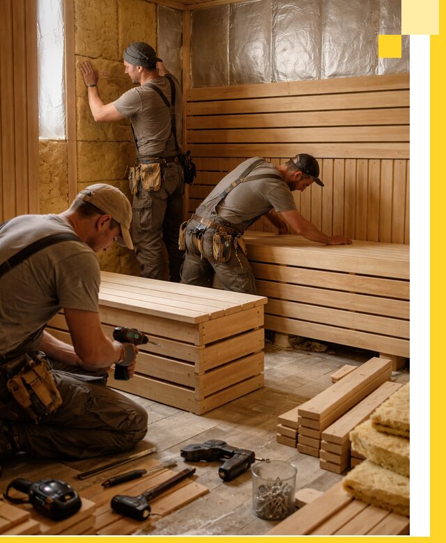 Профессиональное строительство саун под ключ в Рославле