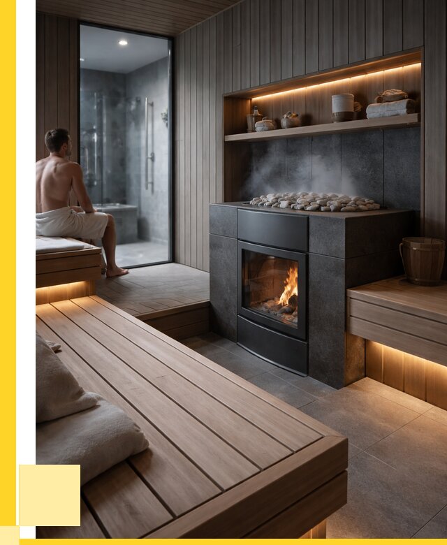 Проект сауны в частном доме в Рославле от 35966 р. | ЭриданРлв