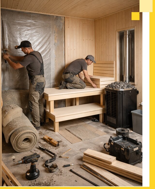 Проекты саун под ключ в Рославле дизайн и строительство