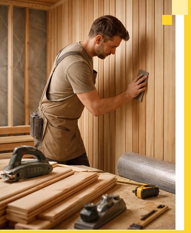 Профессиональная отделка саун и парных под ключ в Рославле