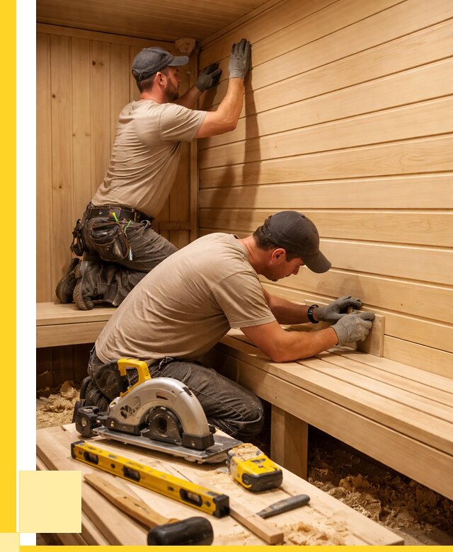 Обшивка саун вагонкой в Рославле от 2569 р. | ЭриданРлв