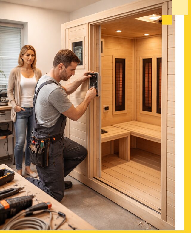 Инфракрасные сауны под ключ в Рославле продажа и установка