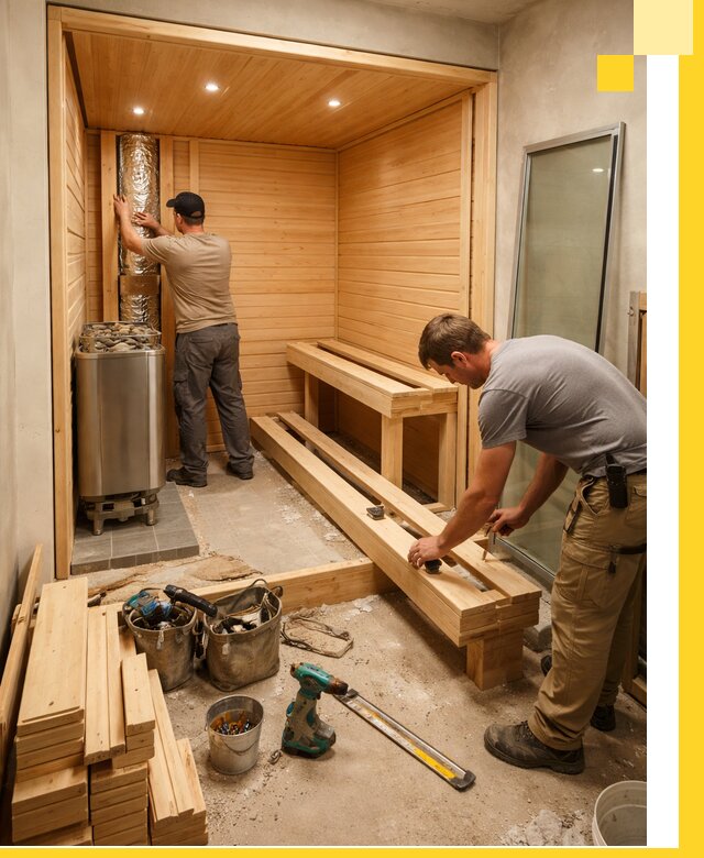 Проектирование и установка домашних саун под ключ в Рославле