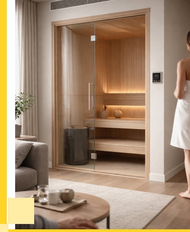 Сауна в квартире под ключ в Рославле от 123312 р. ЭриданРлв