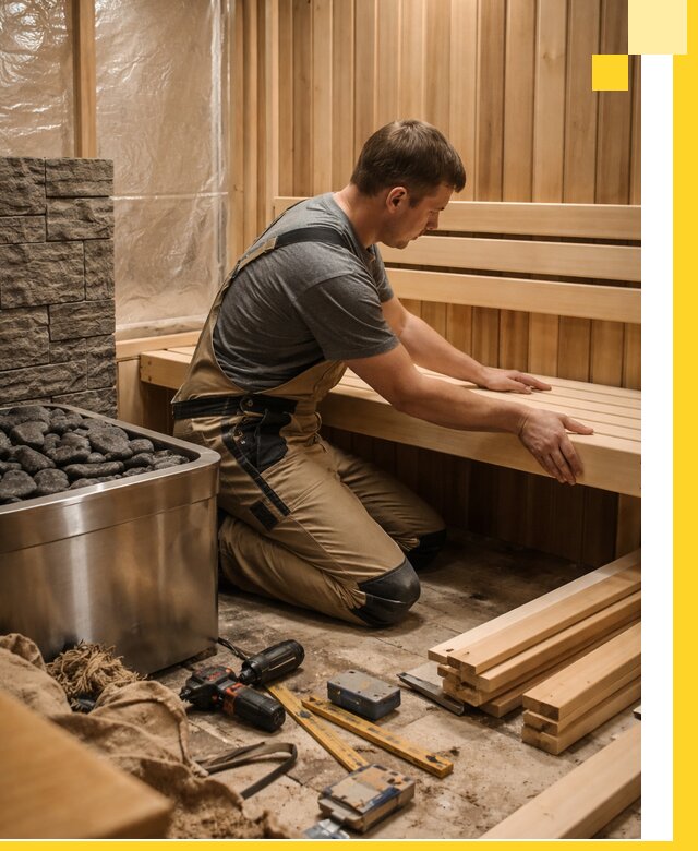 Сауны для дома под ключ с проектированием и монтажом в Рославле