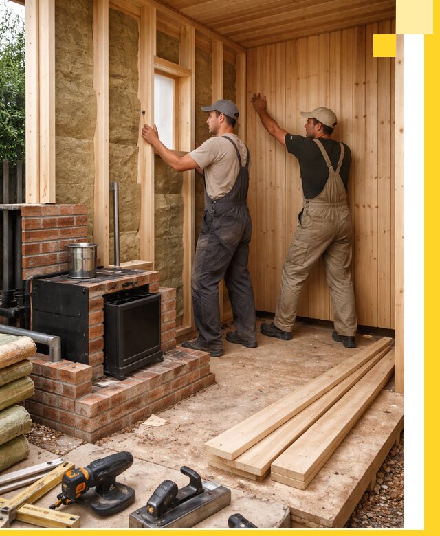 Строительство и установка дачных саун под ключ в Рославле