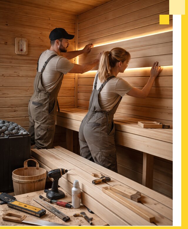 Дизайн саун и бань под ключ с индивидуальным проектом в Рославле