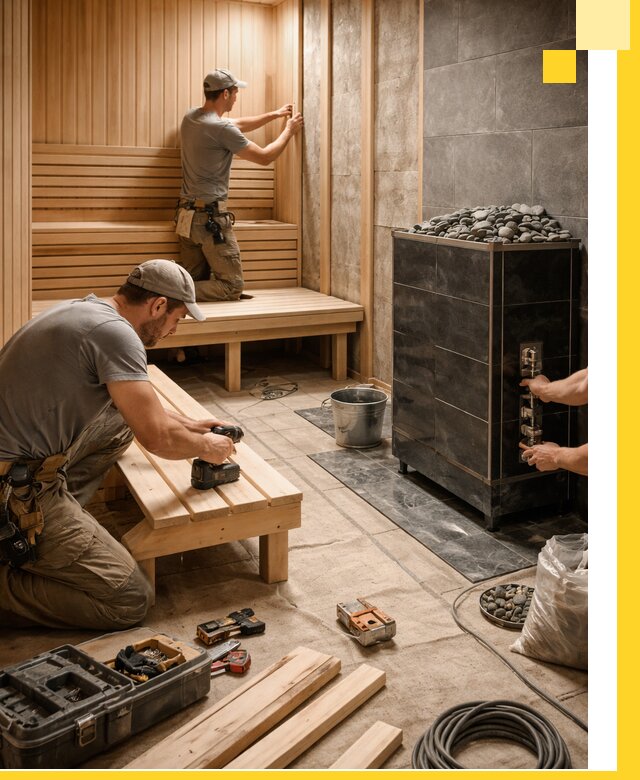 Дизайн и строительство интерьерных саун под ключ в Рославле