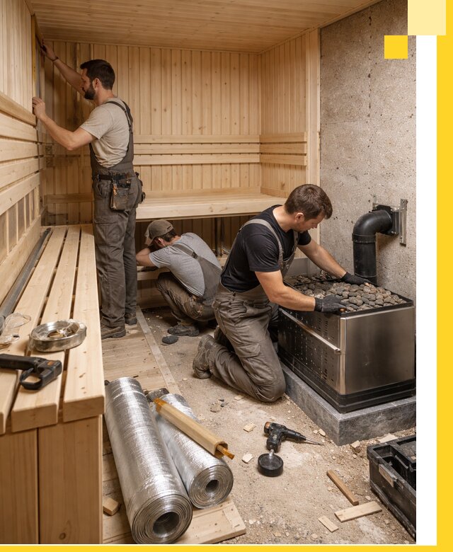 Индивидуальные сауны на заказ в Рославле под ключ, проект и монтаж