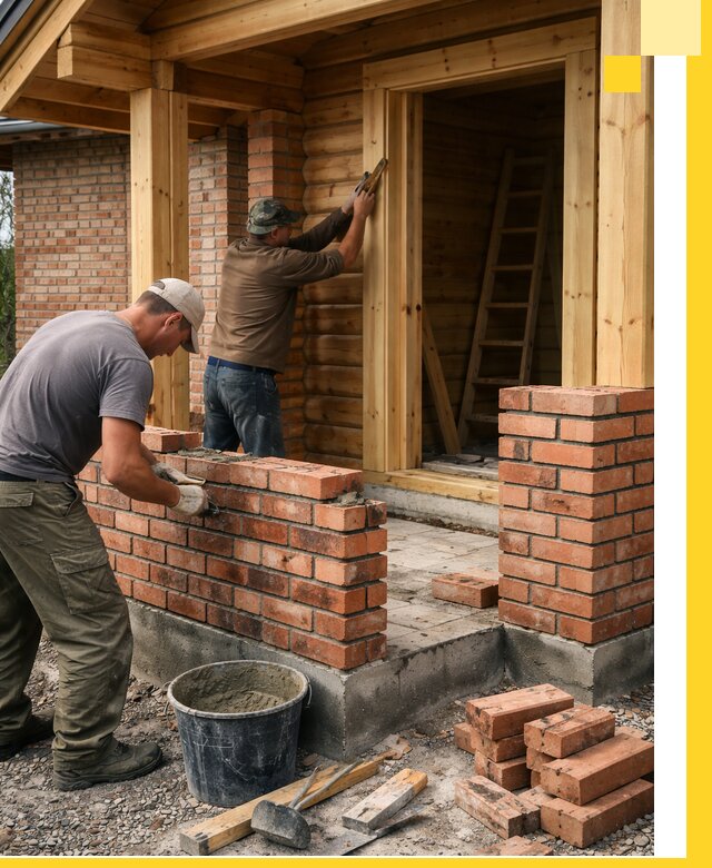 Строительство кирпичных бань под ключ в Рославле с гарантией качества