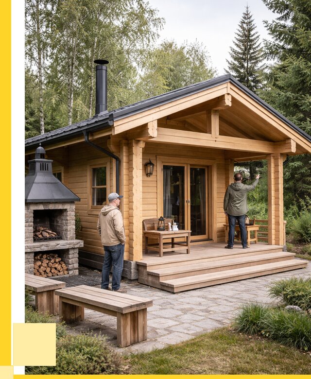 Деревянные бани под ключ в Рославле от 462420 р. | ЭриданРлв