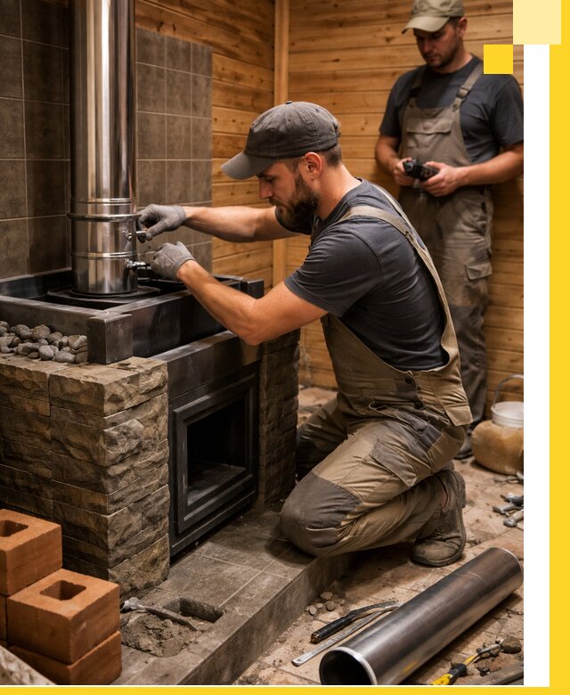 Изготовление и установка банных печей под ключ в Рославле