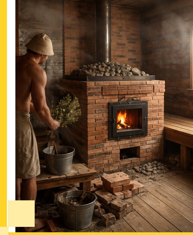 Кирпичные банные печи в Рославле от 92484 р. | ЭриданРлв