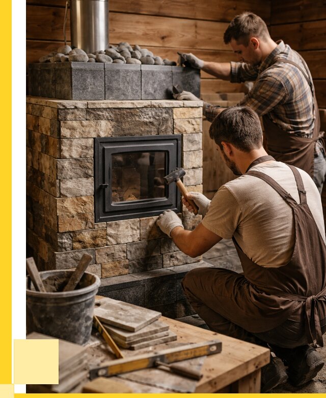 Облицовка банной печи в Рославле от 15414 р. | ЭриданРлв